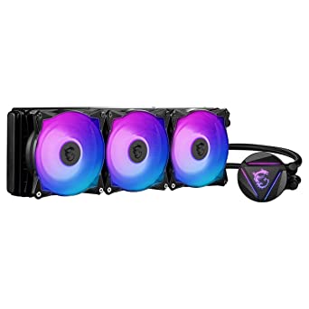 MSI MAG CORELIQUID 360R V2 Liquid CPU Cooler '360mm Radiator, 3X 120mm ARGB PWM Fan, ARGB Lighting, MSI Center Supported, Compatible with Intel and AMD Platforms, Latest LGA 1700 Ready'