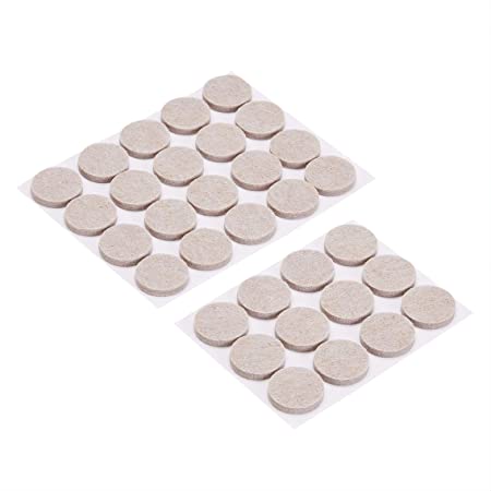 AmazonBasics Round Felt Furniture Pads, Beige, 1'', 32 pcs