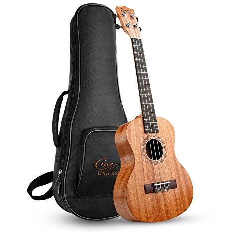 Hricane Tenor Ukulele UKM-3 26inch Professional Mahogany Ukulele Hawaiian Guitar Pack with Gig Bag
