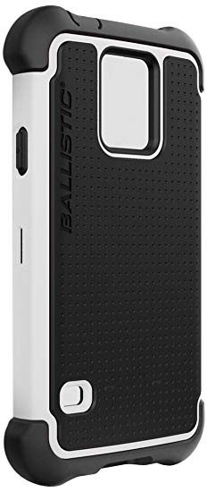 Ballistic Tough Jacket Case Maxx for Samsung Galaxy S5 - Retail Packaging - Black/White