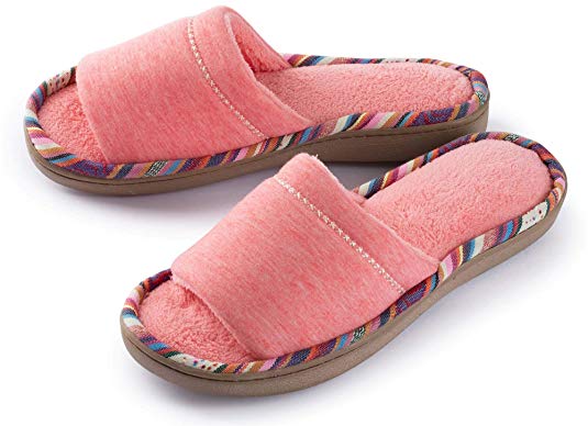 Roxoni Women’s Soft Open Toe Slide Slip-On Slippers