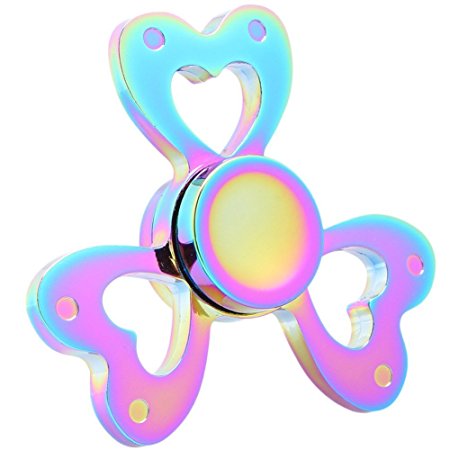 Fidget Spinner, Greatever K8 Butterfly Anti-broken Metal EDC Focus Tri-Spinner Fidget Hand Spinner Toy Fingertip Gyro Time Killer Stress Reducer for ADD,ADHD,Anxiety,Boredom,Autism WITHOUT Eagle