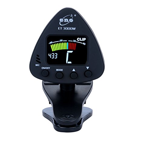 Eno Big Clip Professional Wind Instruments Tuner, Colorful LCD Display, Saxophone Tuner