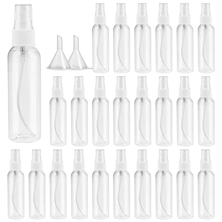 Spray Bottle,Fine Mist Mini Clear 60ml/2oz Spray Bottles,Small Reusable Empty Plastic Bottles with Atomizer Pumps(23pack)