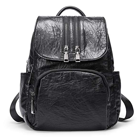 Womens Backpacks Purse PU Leather Covertible School Shoulder Bag Fashion Ladies Travel Bag