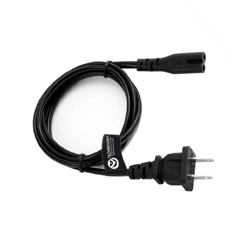 Technovary® Power Cord Compatible With Apple TV (1st, 2nd, 3rd & 4th Generation) [Short Run - 3' Long, Bulk Packed]
