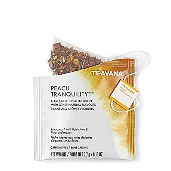 Starbucks Teavana Tea Sachets (Peach Tranquility, Pack of 24 Sachets)