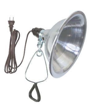 Woods 0151 18/2 SPT-2 Clamp Lamp Light w/ 8.5-Inch Reflector, 150-Watt, 6-Foot Cord