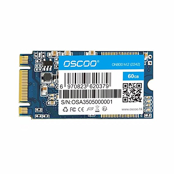 M.2 2242-60GB SSD - M.2 2242/2280 Solid State Drive up to 510 MB/s by OSCOO (2242mm, 60GB)-Gifts for dad