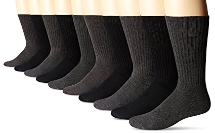 Dockers Men's 10 Pack Cushion Comfort Sport Crew Socks