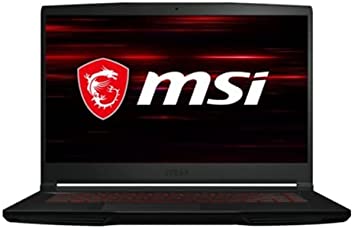 2021 MSI - GF63035 | 15.6" Full HD Gaming Laptop |  Intel Core i5-10200H | 8GB DDR4/3200MHz, 256GB SSD (PCI-e) | Black, Windows 10 Home