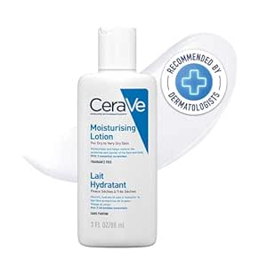 CeraVe Moisturizing Lotion For Dry Skin (88ml) - Formulated With 3 Essential Ceramides And Hyaluronic Acid | Non-Comedogenic, Oil Free And Fragrance-Free Body Lotion