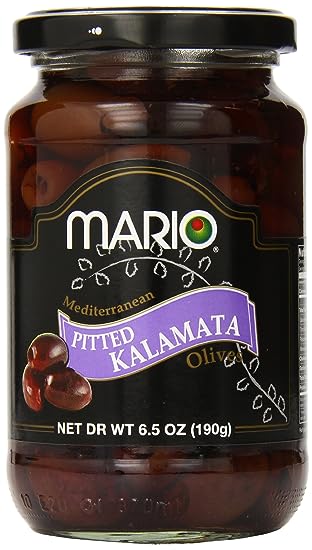 Mario Camacho Foods Pitted Kalamata Mediterranean Olives, 6.50 Ounce