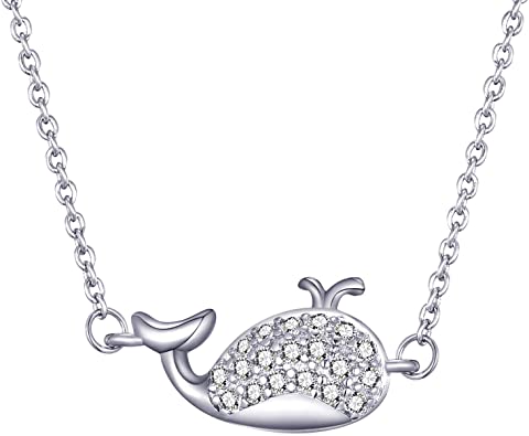 MANZHEN Exquisite Marine Animal Jewelry Including Crab Seahorse Whale Starfish Sea Turtle Choker Pendant Necklace for Women Girls