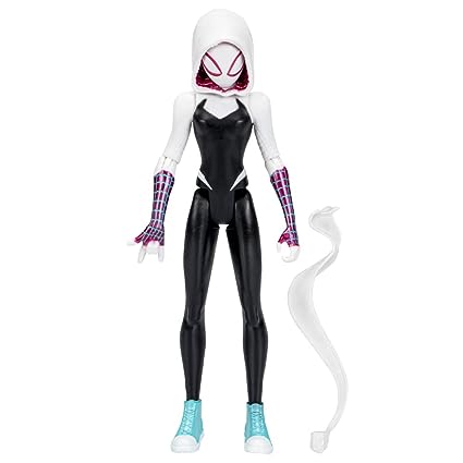 Marvel Spider-Man: Across The Spider-Verse Spider-Gwen Toy, 6-Inch-Scale Action Figure with Web Accessory, Toys for Kids Ages 4 and Up