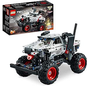 LEGO Technic Monster Jam Monster Mutt Dalmatian, Truck Toy for Boys and Girls Aged 7 Plus, 2in1 Pull Back Racing Toys, Birthday Gift Idea 42150