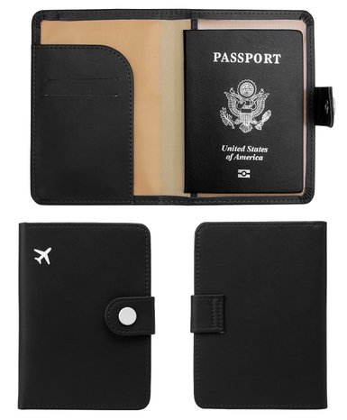 Zoppen Unisex RFID Blocking Journey Passport Id Card Holder Travel Cover