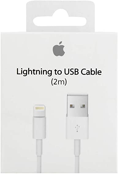 Apple Computer 2-Meter Lightning To USB Cable (MD819ZM/A) delivered in Retail packaging