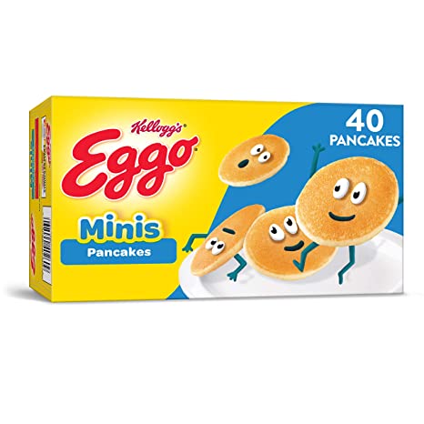 Kellogg’s Eggo Minis, Frozen Pancakes, Easy Breakfast, 14.1oz