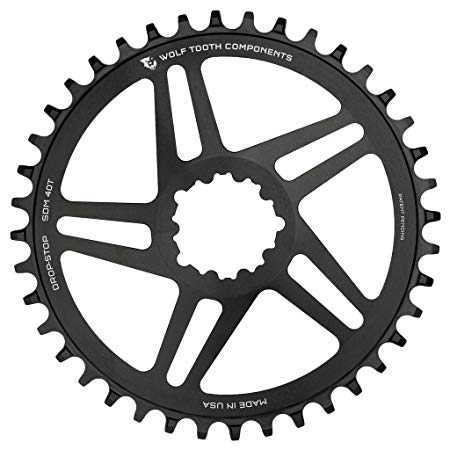 Wolf Tooth Direct-Mount Drop-Stop Chainring for RaceFace, SRAM, S-Works, and Cannondale Cranks
