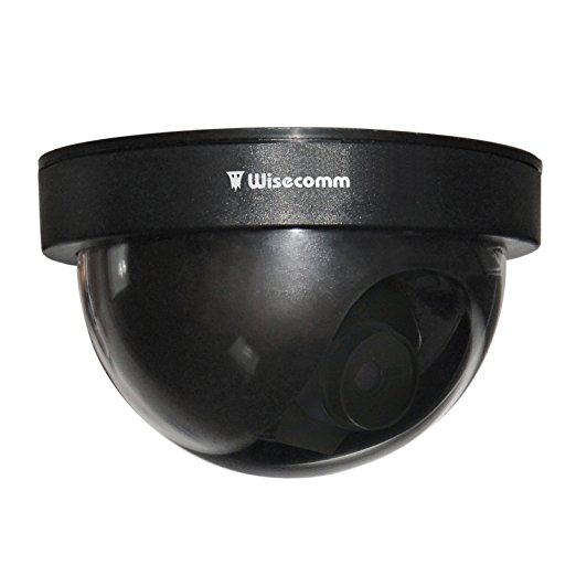 Wisecomm DU513 Dome Simulated Security Camera - Small (Black)