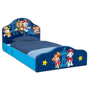 Delta Children PAW Patrol Upholstered Twin Bed, Blue