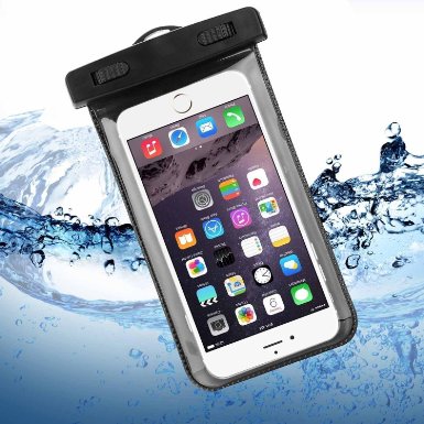 Waterproof Case, Universal Dry Bag Pouch for iPhone 6S 6,6S Plus, 5S 7, Samsung Galaxy S7, S6 Note 5 4, HTC LG Sony Nokia Motorola and other upto 7 inch smartphones