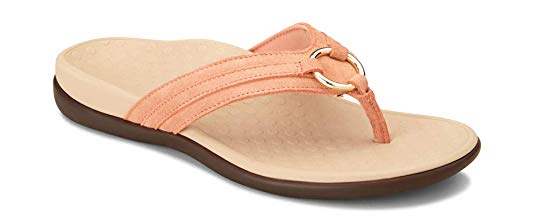 Vionic Women's Tide Aloe Toe-Post Sandal - Ladies Flip- Flop with Concealed Orthotic Support