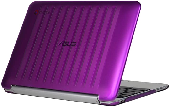 iPearl mCover Hard Shell Case for 10.1-inch ASUS Chromebook Flip C100PA Series Laptop (Purple)