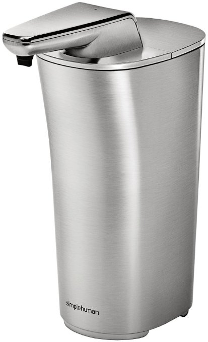 simplehuman 7.5 oz. Compact Sensor Pump, Brushed Nickel