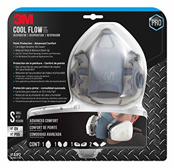 3M 7511PA1-A-PS Professional HalfMask Organic Vapor, N95 Respirator Assembly, Small