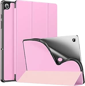 MoKo Case for Samsung Galaxy Tab A9  /A9 Plus 11" 2023 (SM-X210/X216/X218), Slim Trifold Smart Tablet Stand Cover TPU Shell Case Fits Galaxy Tab A9 Plus, Auto Wake/Sleep, Nosegay Pink