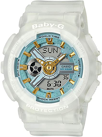 Casio BA110SC-7A Baby-G Women's Watch White 43.4mm Resin