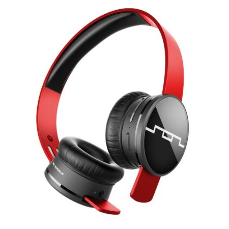SOL REPUBLIC 1430-03 Tracks Air Wireless On-Ear Headphones Vivid Red
