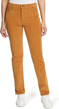 Gloria Vanderbilt Women's Amanda Corduroy Slim High Rise Pant Standard