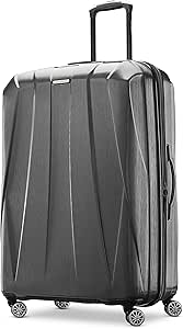 Samsonite Centric 2 Hardside Expandable Luggage with Spinners, Charcoal, Checked-Large 28-Inch