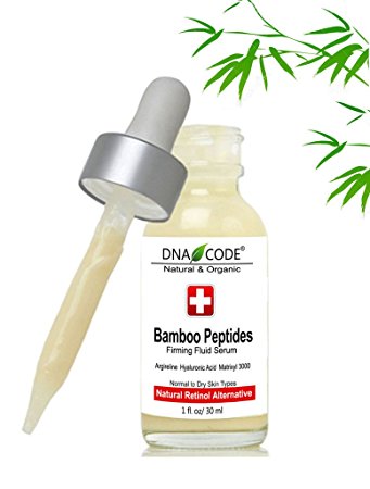 DNA Code®- Alternative to Retinol-Bamboo Peptides Firming Fluid Serum   CoQ10, Argireline, Hyaluronic Acid  Matrixyl 3000