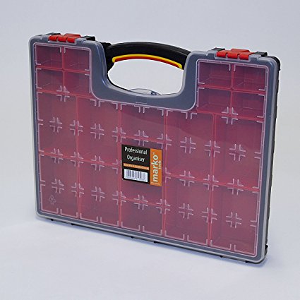 20 Compartment Professional Tool Organiser Case Box Storage Screw Nail Nut Bolt