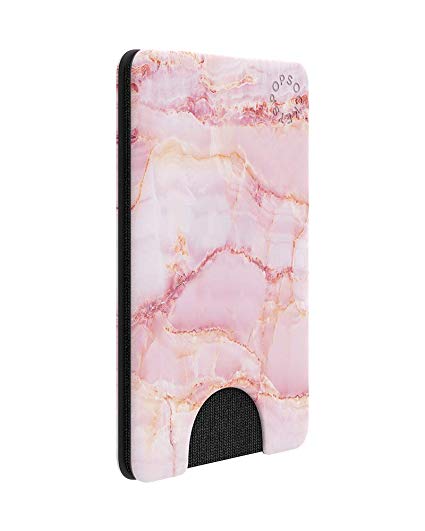 PopSockets PopWallet: Removable & Repositionable Wallet - Pink Marble