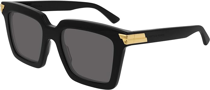 Bottega Veneta Square Sunglasses BV1005S 001 Black/Gold 53mm 1005
