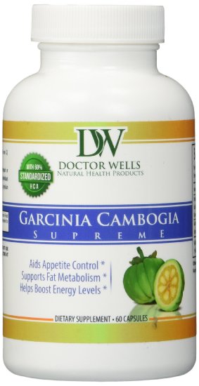 Garcinia Cambogia Supreme All Natural Fat Burner, Appetite Suppressant, Energy Enhancement and Weight Loss Supplement To Melt Belly Fat