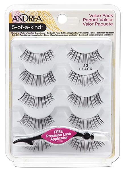 Andrea Fake Eyelashes, multi pack #53 with Applicator, 1 pack