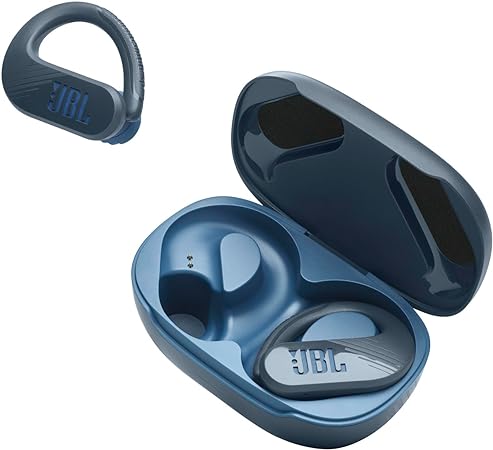 JBL Endurance Peak 3 - True Wireless Active Earbuds with Ear Hook Enhancer, IP68 Dust and Water Proof, Up to 50 Hours of Battery Life - Blue