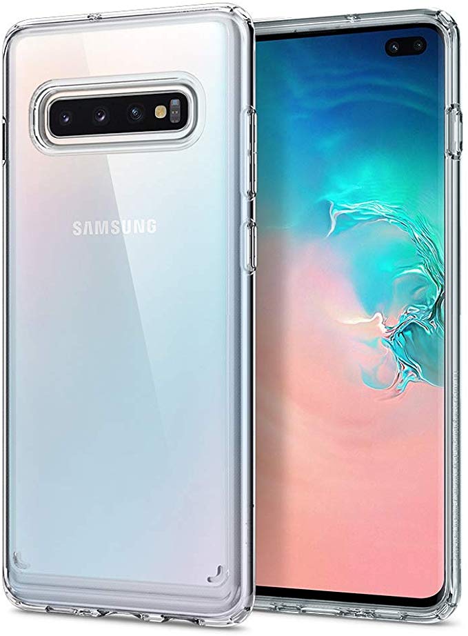 Spigen Ultra Hybrid Works with Samsung Galaxy S10 Plus Case (2019) - Crystal Clear