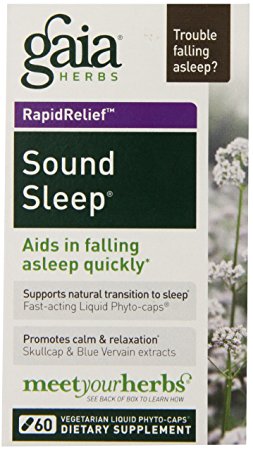 Gaia Herbs Sound Sleep Liquid Phyto-Capsules, 60 Count