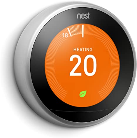 Google Nest Learning Thermostat, 3rd Generation, Stainless Steel