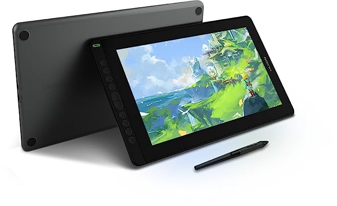 HUION KAMVAS RDS-160 Graphic Drawing Pen Display Tablet with Full Laminated & Anti-Glare Screen | 15.6 Inch Panel Size| 8192 pressure sensitivity |Supports macOS,Windows,Chrome OS,Android (Metal Grey)