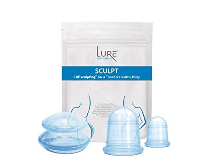 LURE Cupping Set for Cellulite I Myofascial Release I Weight Loss I Body Sculpting and Toning