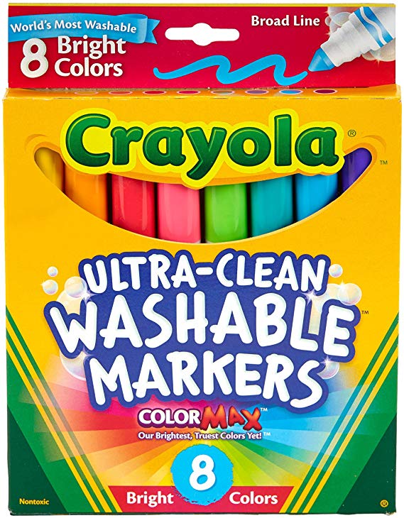 Crayola 8 Count Washable Bright Markers