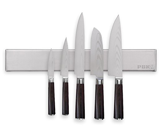 PBKay Magnetic Knife Holder, Heavy Duty Stainless Steel Knife Bar, 12" L